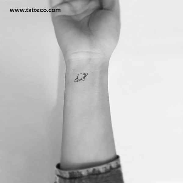 Saturn Temporary Tattoo - Set of 3