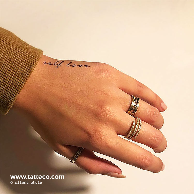 Self Love Temporary Tattoo - Set of 3