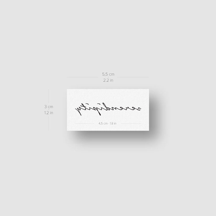 Serendipity Temporary Tattoo - Set of 3