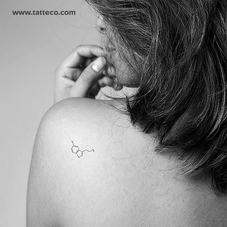 Serotonin Temporary Tattoo - Set of 3