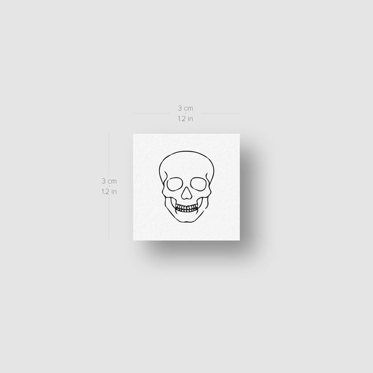 Skull Temporary Tattoo - Set of 3
