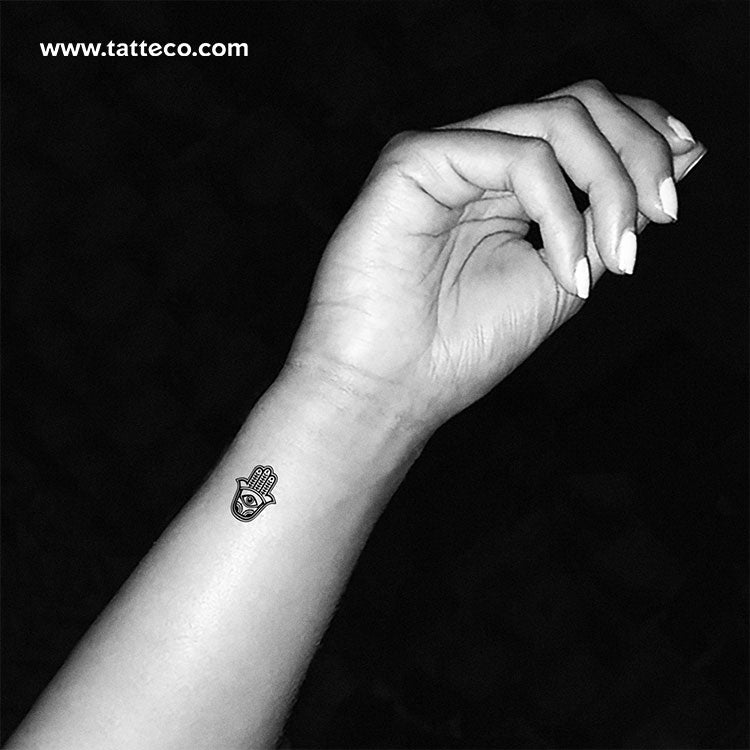 Little Hamsa Temporary Tattoo - Set of 3