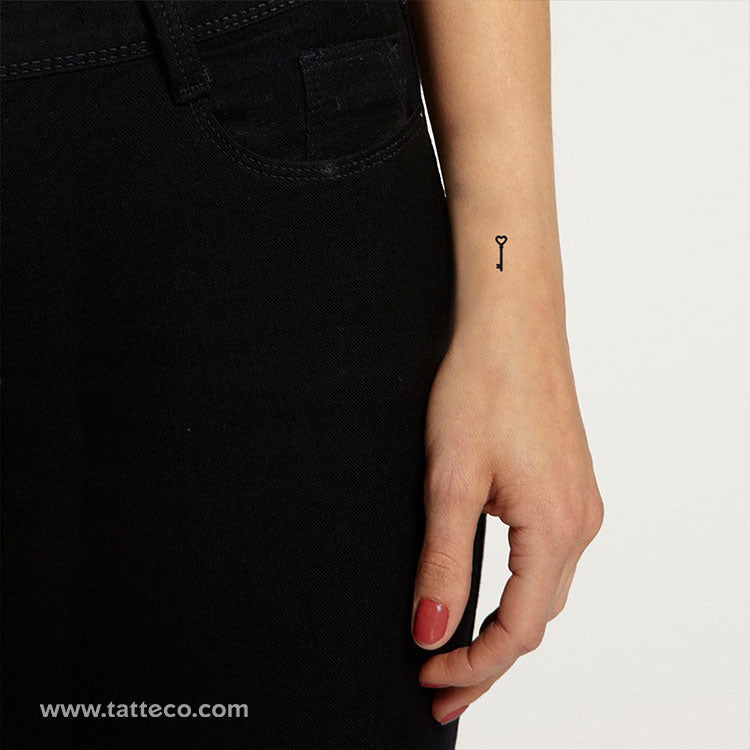 Love Key Temporary Tattoo - Set of 3