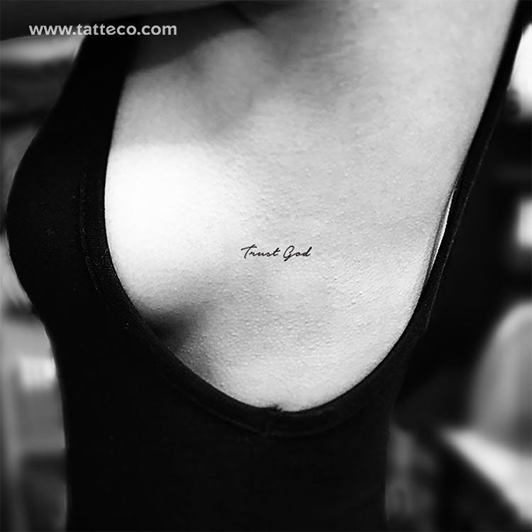 Trust God Temporary Tattoo - Set of 3