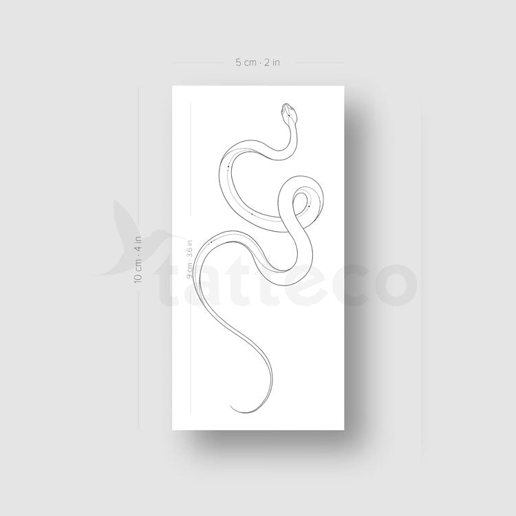 Snake Temporary Tattoo by Harmlessberry - Set of 3