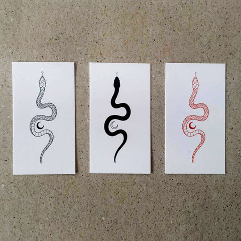 Soma Snake Temporary Tattoo Set by Jakenowicz
