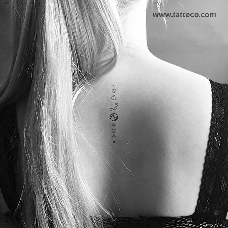 Solar System Temporary Tattoo - Set of 3