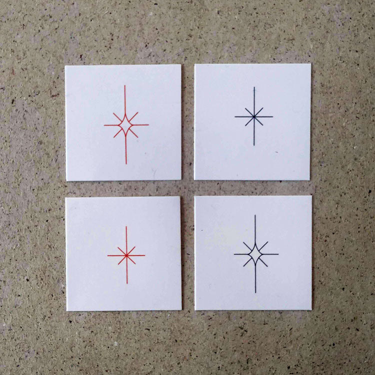 Star Collection Temporary Tattoo Set by Jakenowicz