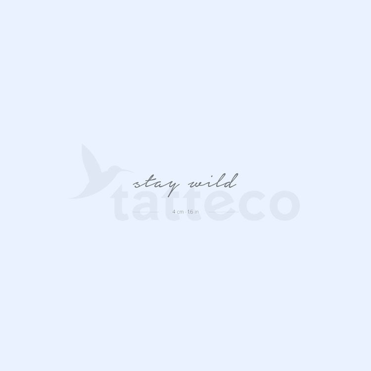 Tatuaje semipermanente Stay Wild - Juego de 2