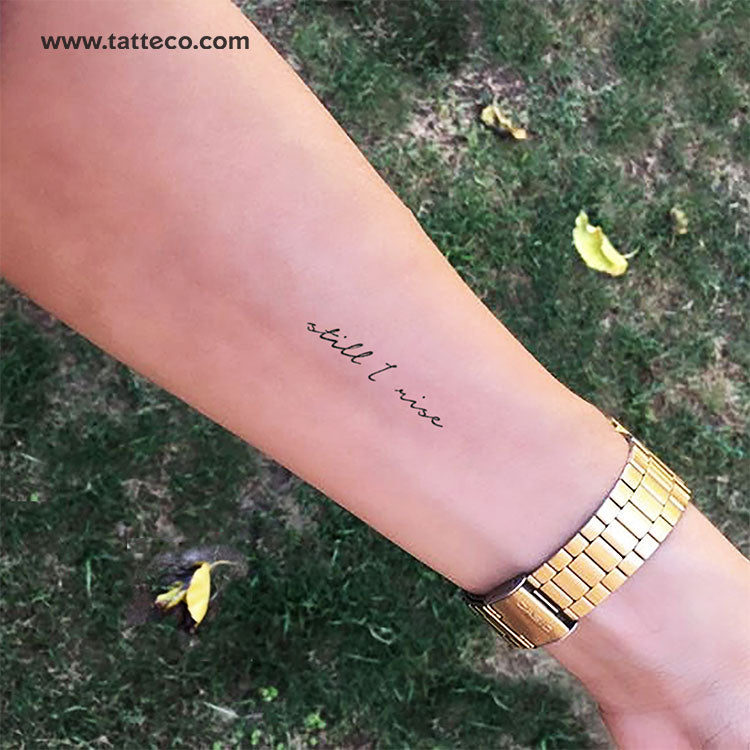 Still I Rise Temporary Tattoo - Set of 3