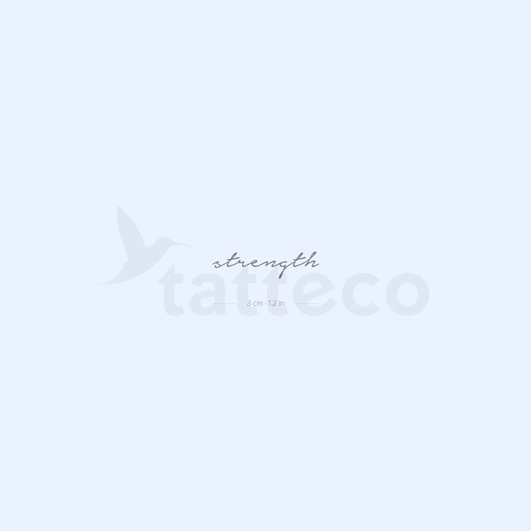 Tatuaje semipermanente 'Fuerza' - Juego de 2