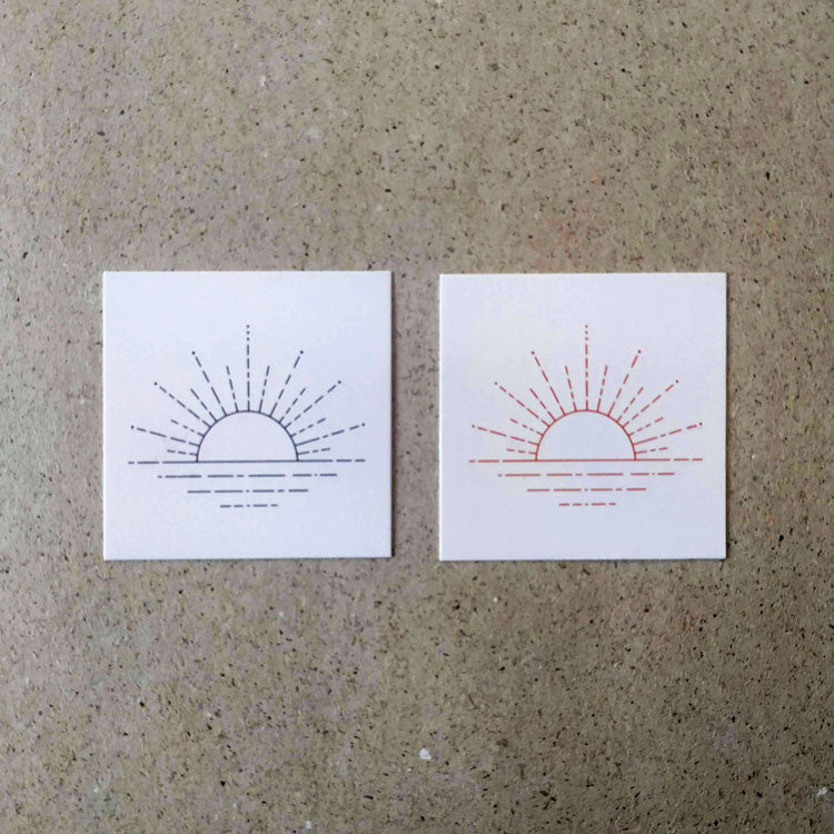 Matching Sunset Temporary Tattoos by Jakenowicz