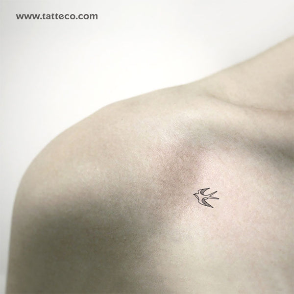 Swallow Temporary Tattoo - Set of 3