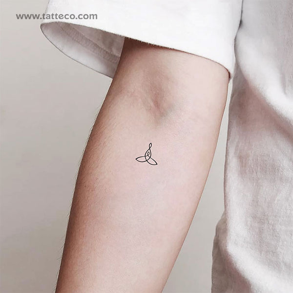 Small Mother Child Symbol Temporary Tattoo - Set of 3