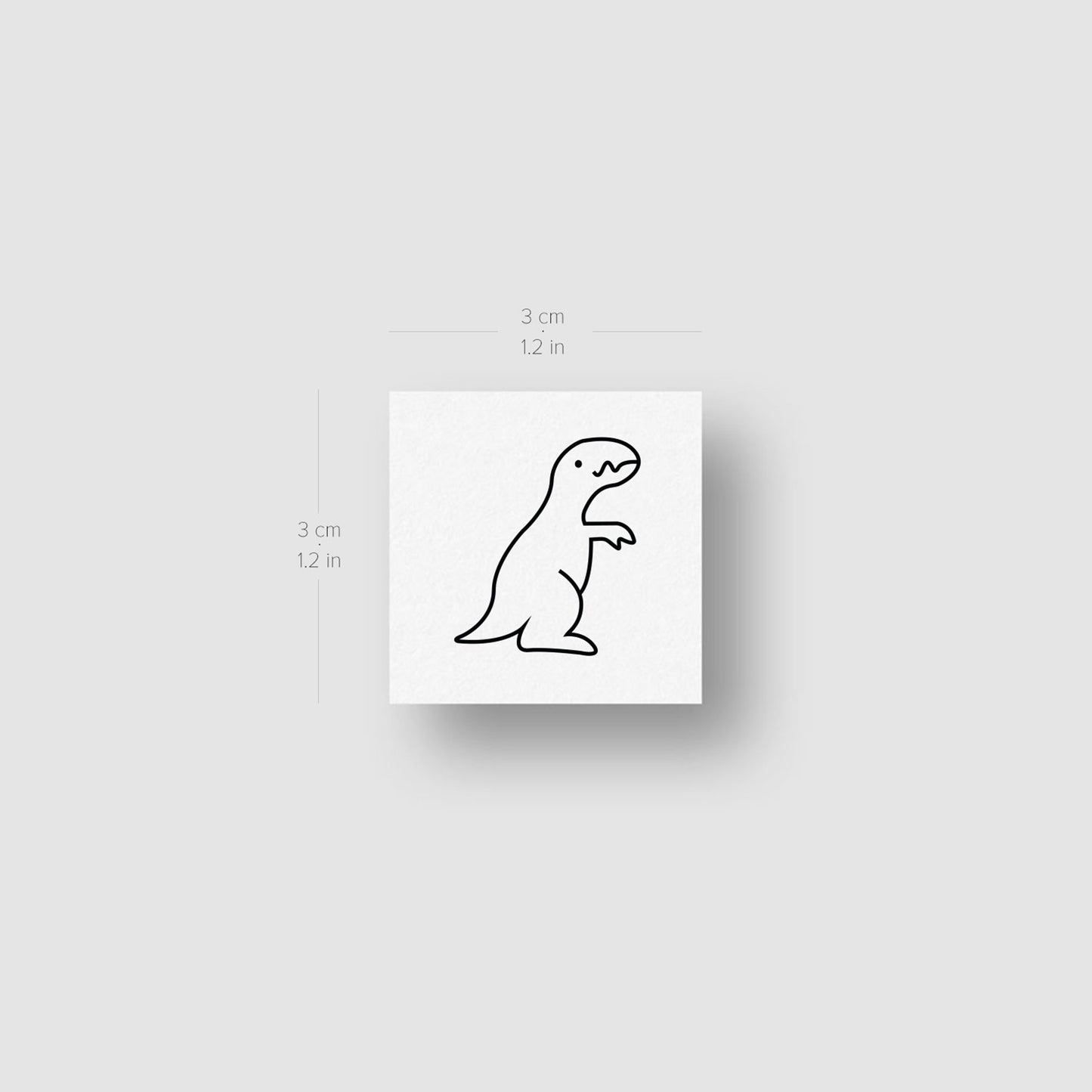 Dinosaurs Temporary Tattoos - Set of 3x3