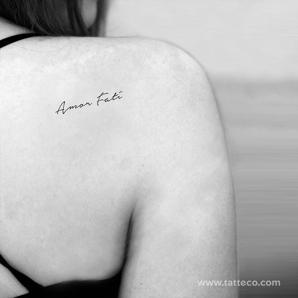 Amor Fati Temporary Tattoo - Set of 3