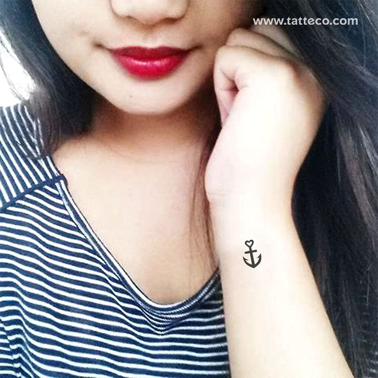 Love Anchor Temporary Tattoo - Set of 3