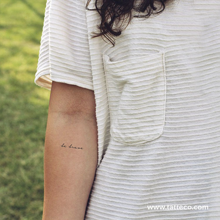 Be Brave Temporary Tattoo - Set of 3
