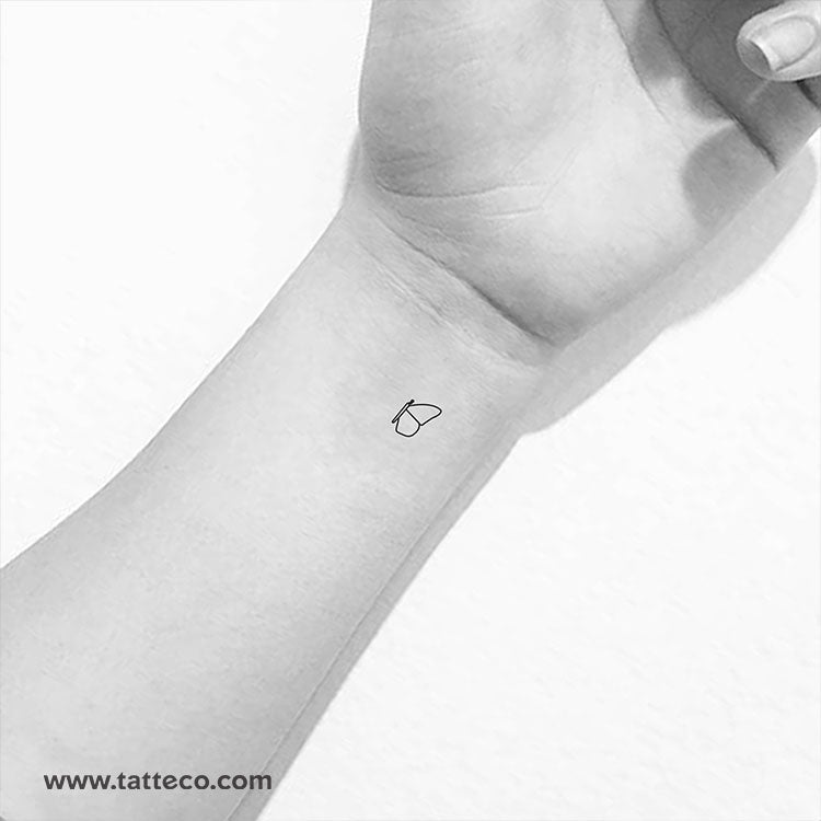 Right Half Butterfly Temporary Tattoo (Set of 3)