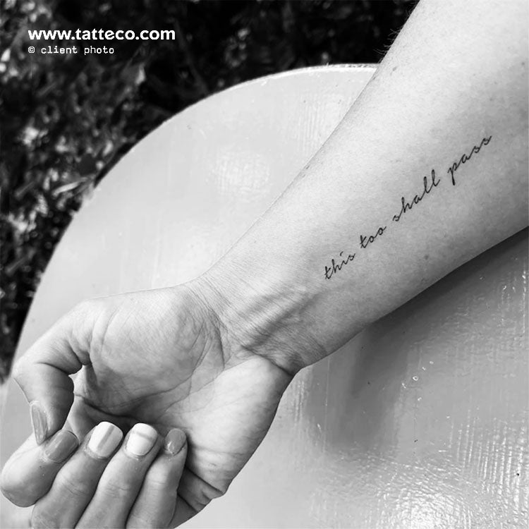 This Too Shall Pass Temporary Tattoo - Set of 3