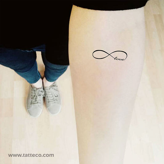 Tatuaje temporal de amor infinito para bodas - Set de 100