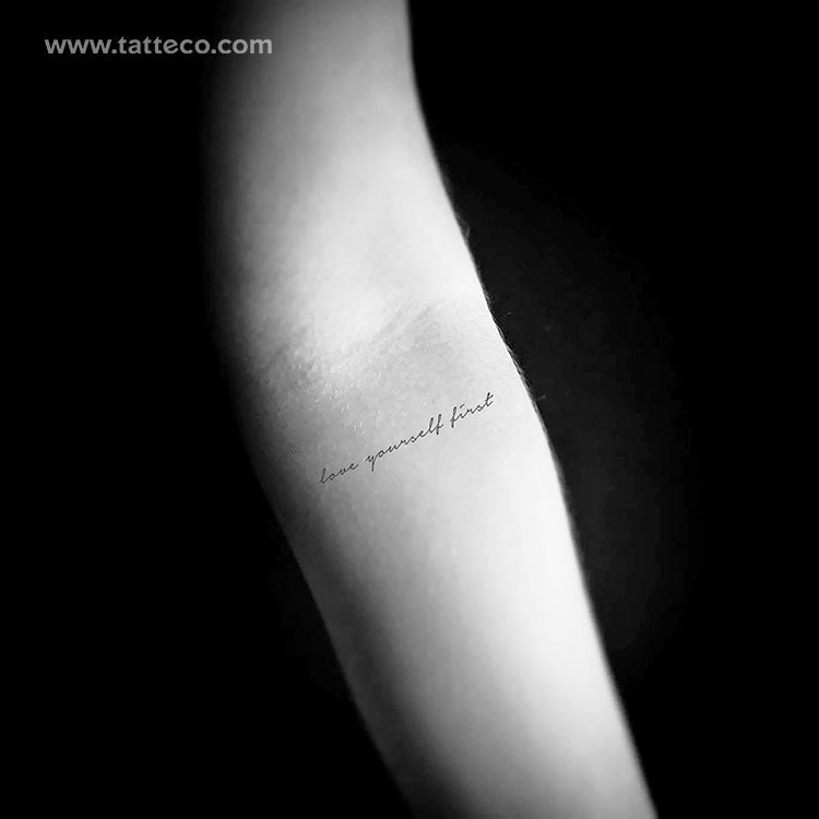 Love Yourself First Temporary Tattoo - Set of 3