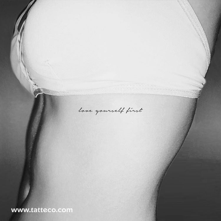 Love Yourself First Temporary Tattoo - Set of 3