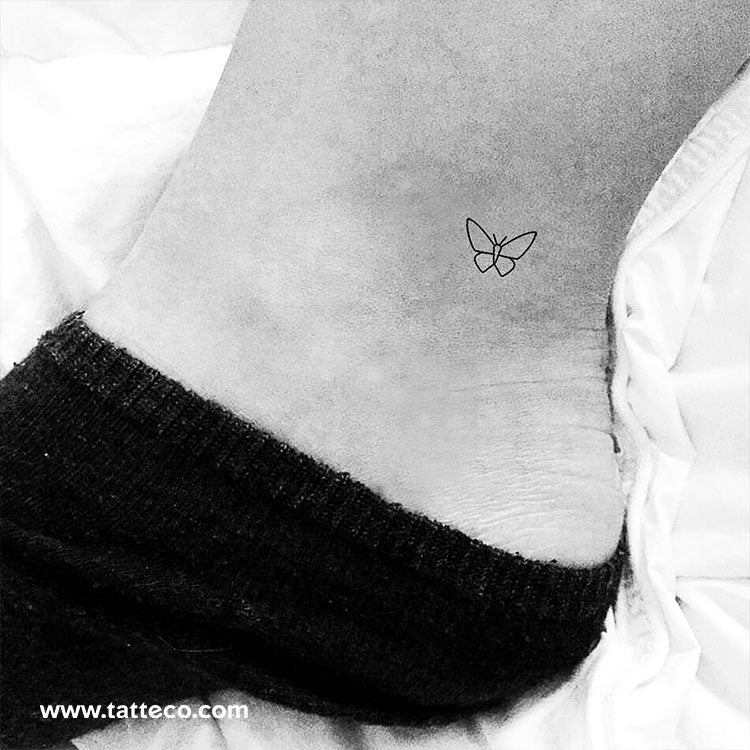 Minimalist Butterfly Temporary Tattoo - Set of 3