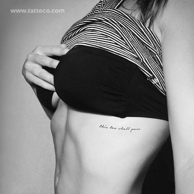 This Too Shall Pass Temporary Tattoo - Set of 3