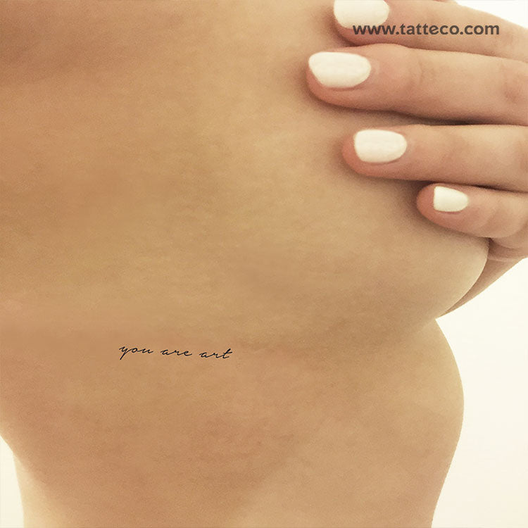 You Are Art Temporary Tattoo - Set of 3