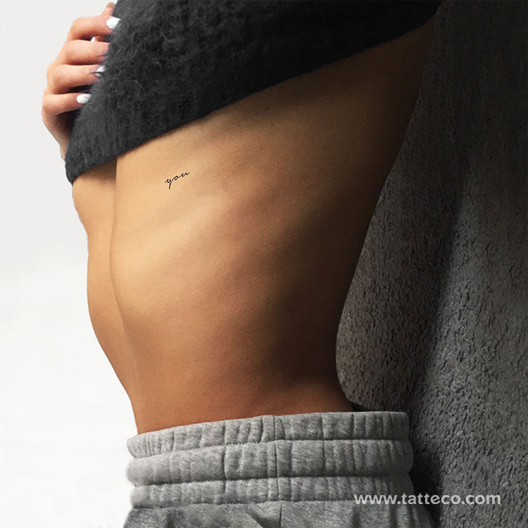 You Temporary Tattoo - Set of 3