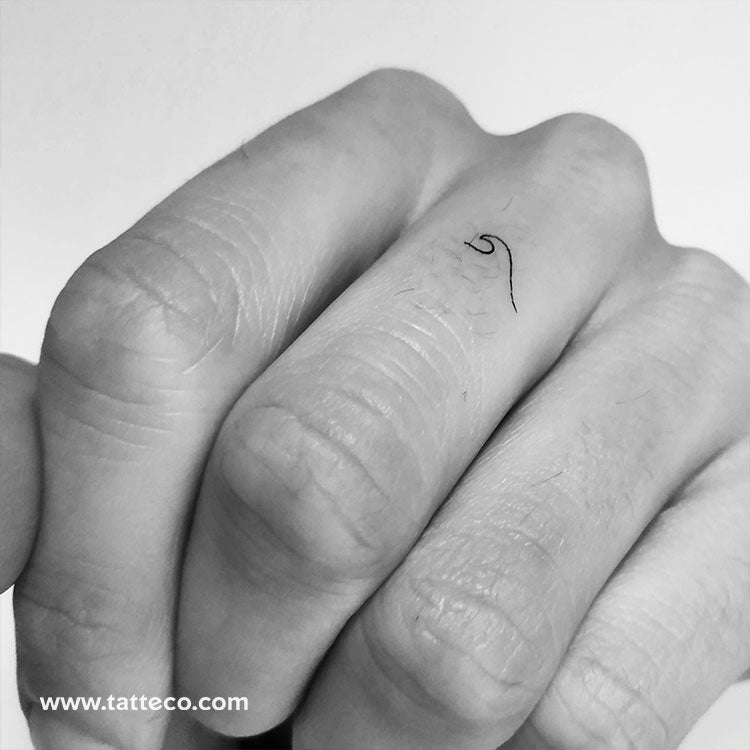 Small Wave Temporary Tattoo - Set of 3
