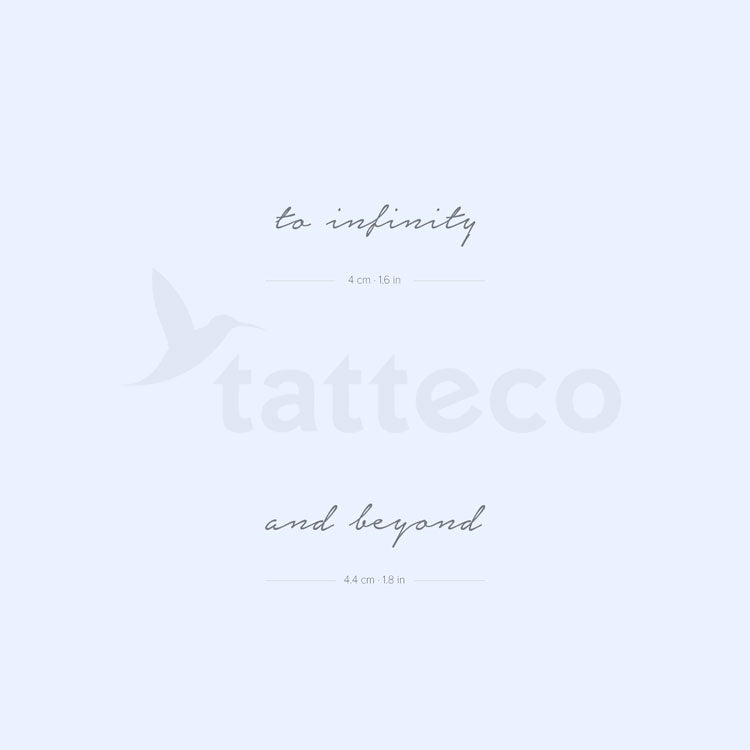 Tatuajes semipermanentes que combinan con Infinity y más allá
