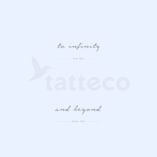 Tatuajes semipermanentes que combinan con Infinity y más allá