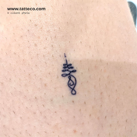 Small Unalome 2-Week Temporary Tattoo - Set of 2