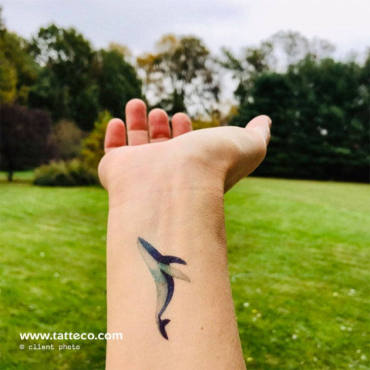 Whale Temporary Tattoo by Zihee - Set of 3