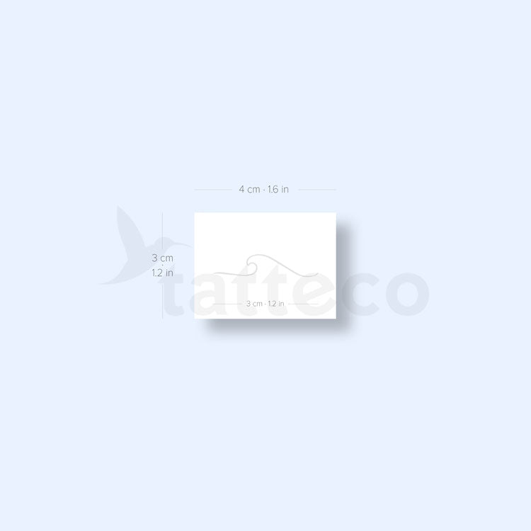 Minimalist Wave Semi-Permanent Tattoo - Set of 2
