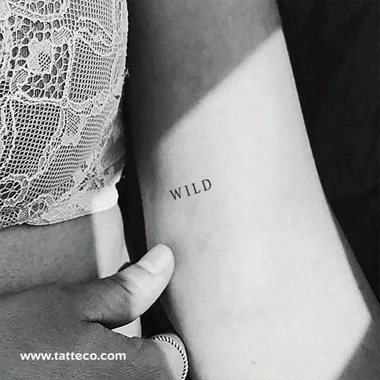 WILD Temporary Tattoo - Set of 3