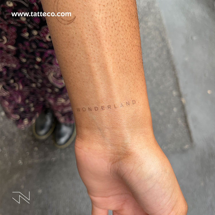 'Wonderland' by Jakenowicz Temporary Tattoo - Set of 3