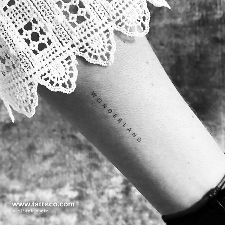 'Wonderland' by Jakenowicz Temporary Tattoo - Set of 3