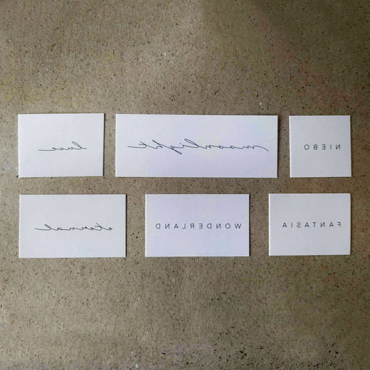 Tatuaje temporal de palabras escritas a mano de Jakenowicz