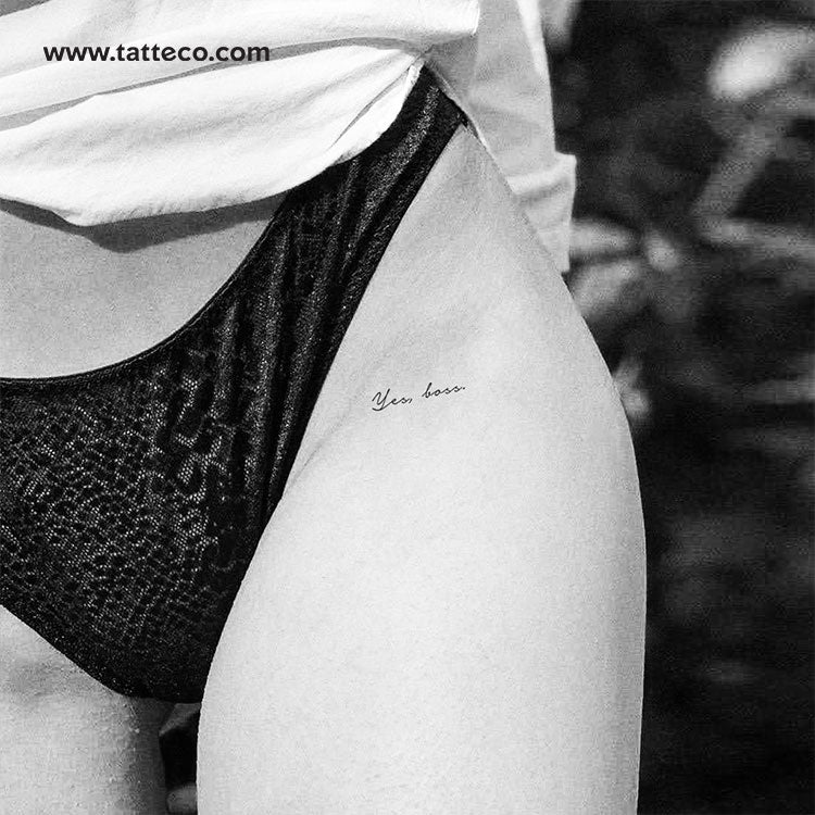 Yes, Boss Temporary Tattoo - Set of 3