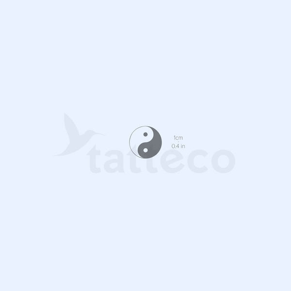 Yin Yang 2-Week Temporary Tattoo - Set of 2
