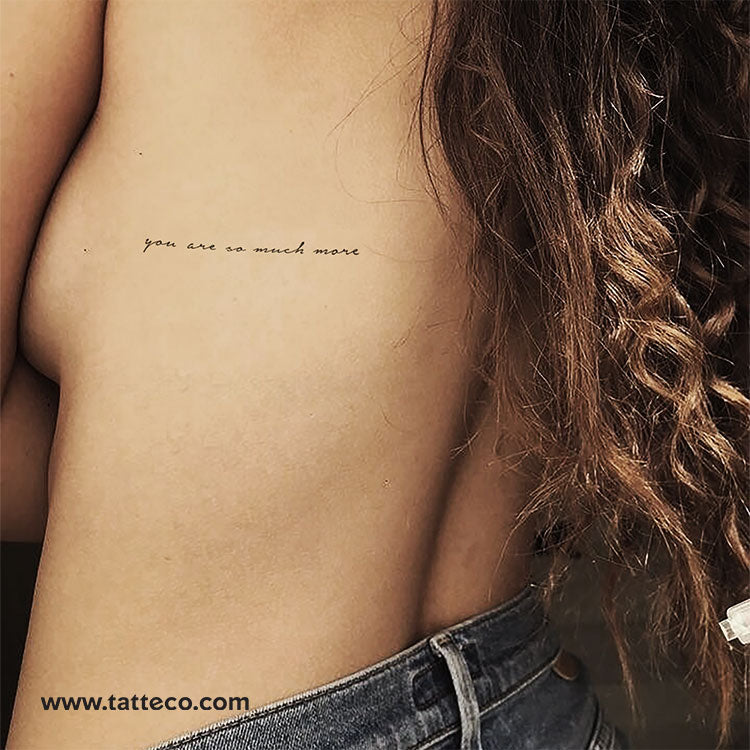 You Are So Much More Temporary Tattoo - Set of 3