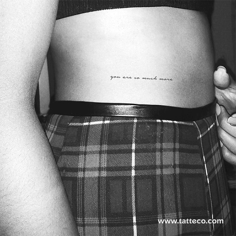 You Are So Much More Temporary Tattoo - Set of 3