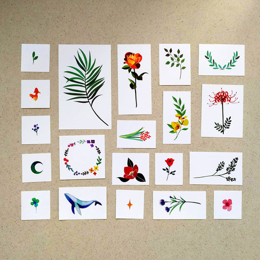 Set de tatuajes temporales Nature 2 de Zihee